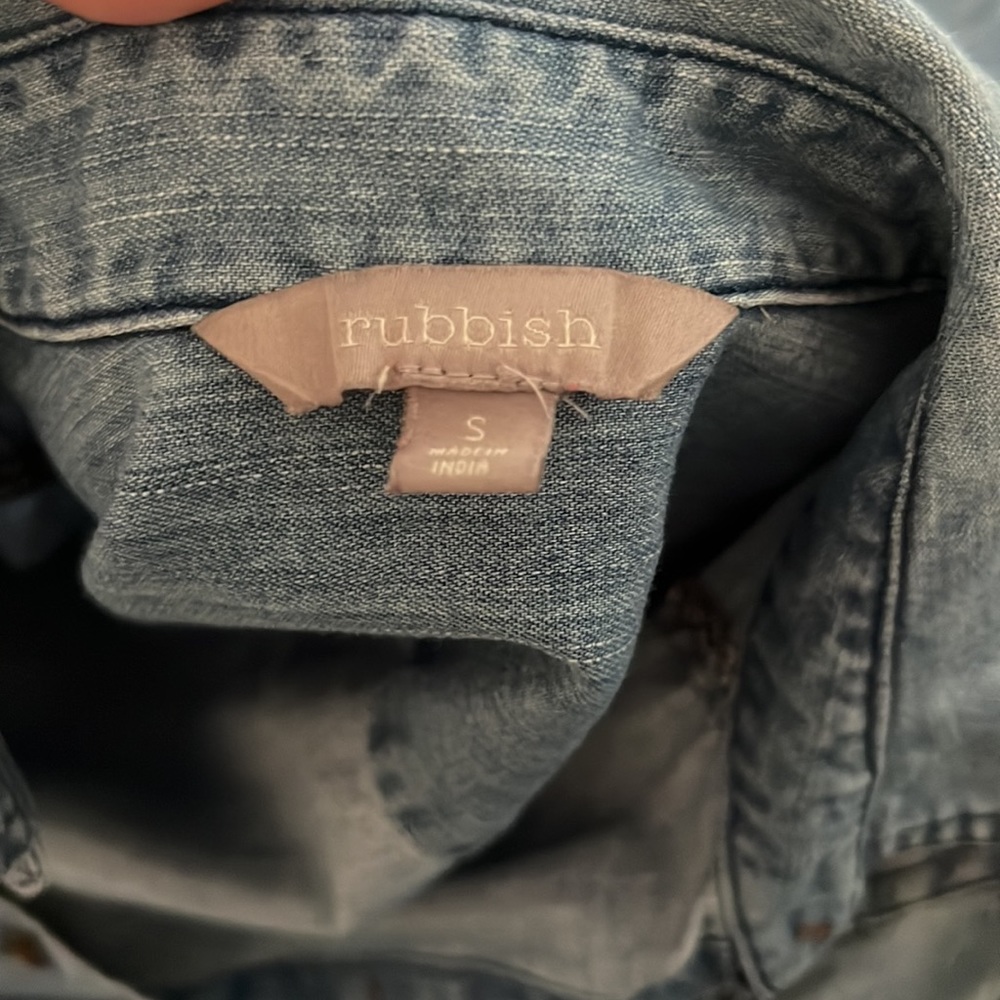 Demin Button Up - image 3